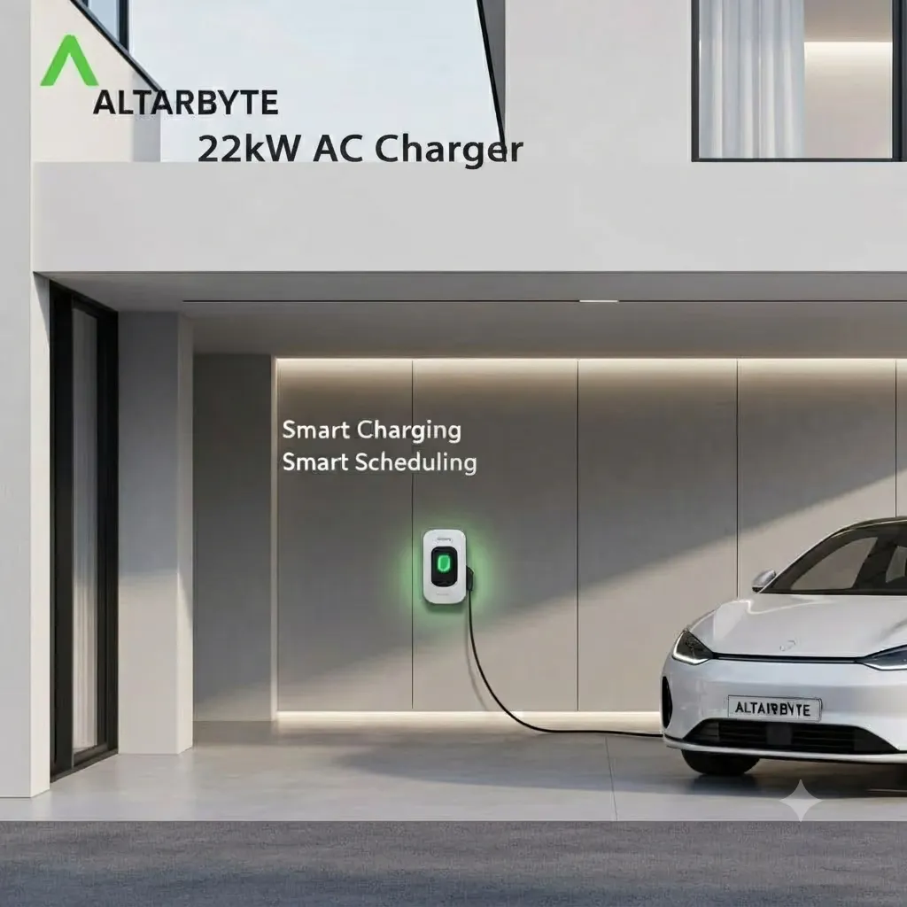 Altarbyte Home EV Charging - 3.3kW-7.4kW Smart Residential AC Charger
