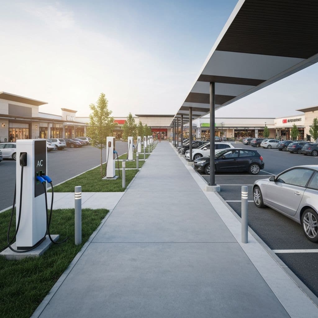 Shopping Mall Chain: EV-Ready Parking Infrastructure