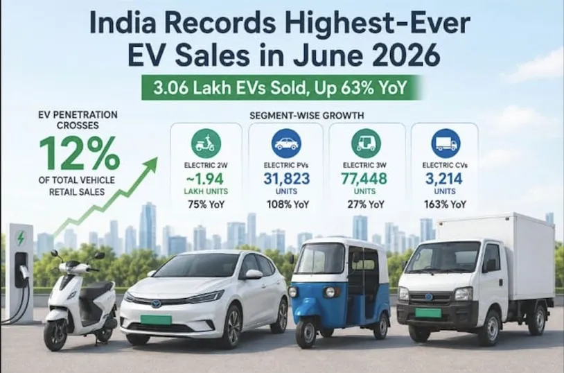 India EV Sales June 2026