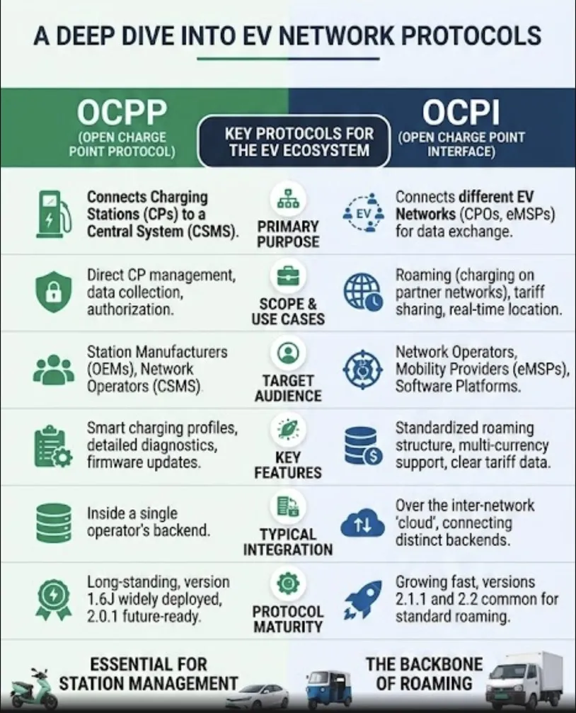 OCPP vs OCPI Detailed Comparison